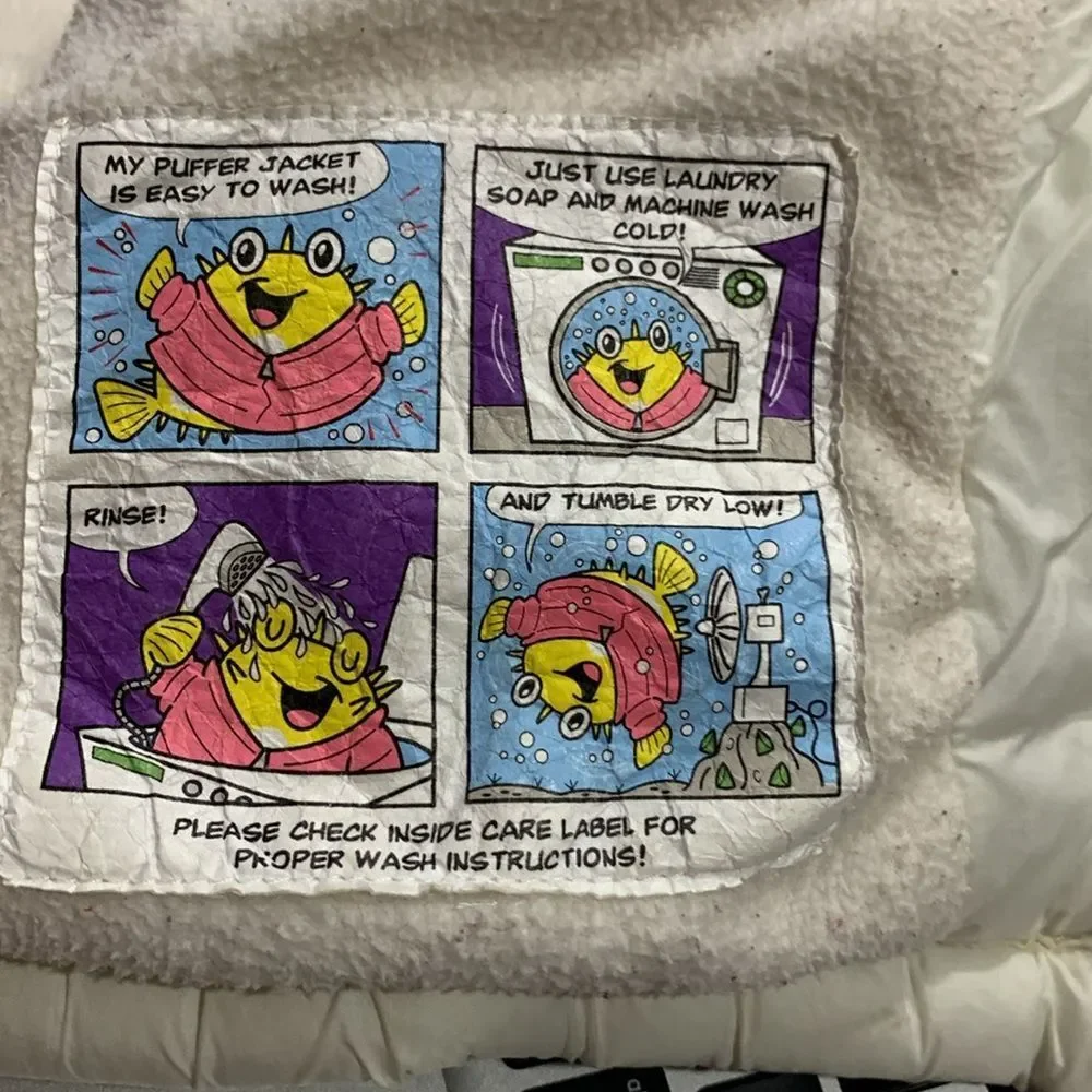 THE CHILDREN’S PLACE Little Girls Hooded Fleece Lined White Winter Puffer Coat 4